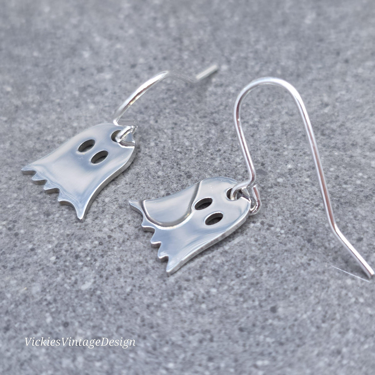 Ghost Earrings, Sheet Ghost Stainless Steel Jewelry