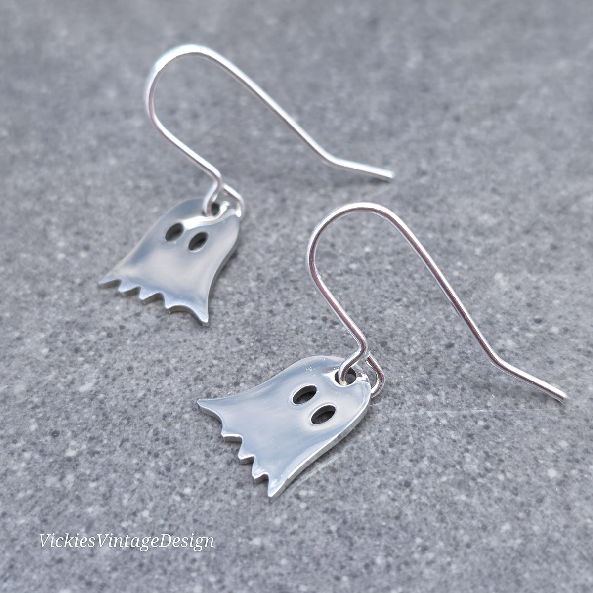 Ghost Earrings, Sheet Ghost Stainless Steel Jewelry