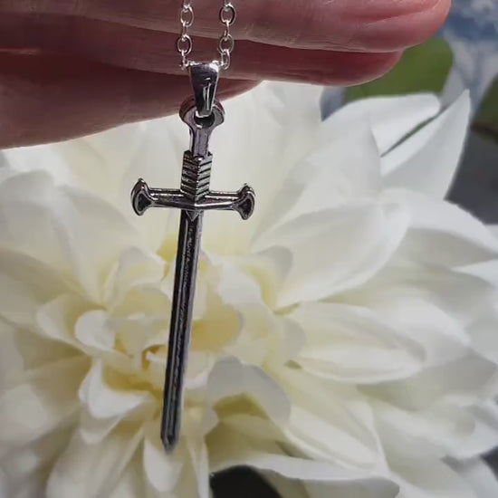 Sword Necklace, Miniature, Dagger Choker, Dagger Necklace, Sword Choker, Gothic Jewellery