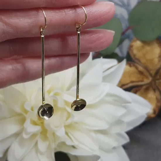 Gold Spoon Earrings, Hypoallergenic Ear Wires, Teaspoon Earrings, Novelty Spoon Gifts, Spoon Jewellery