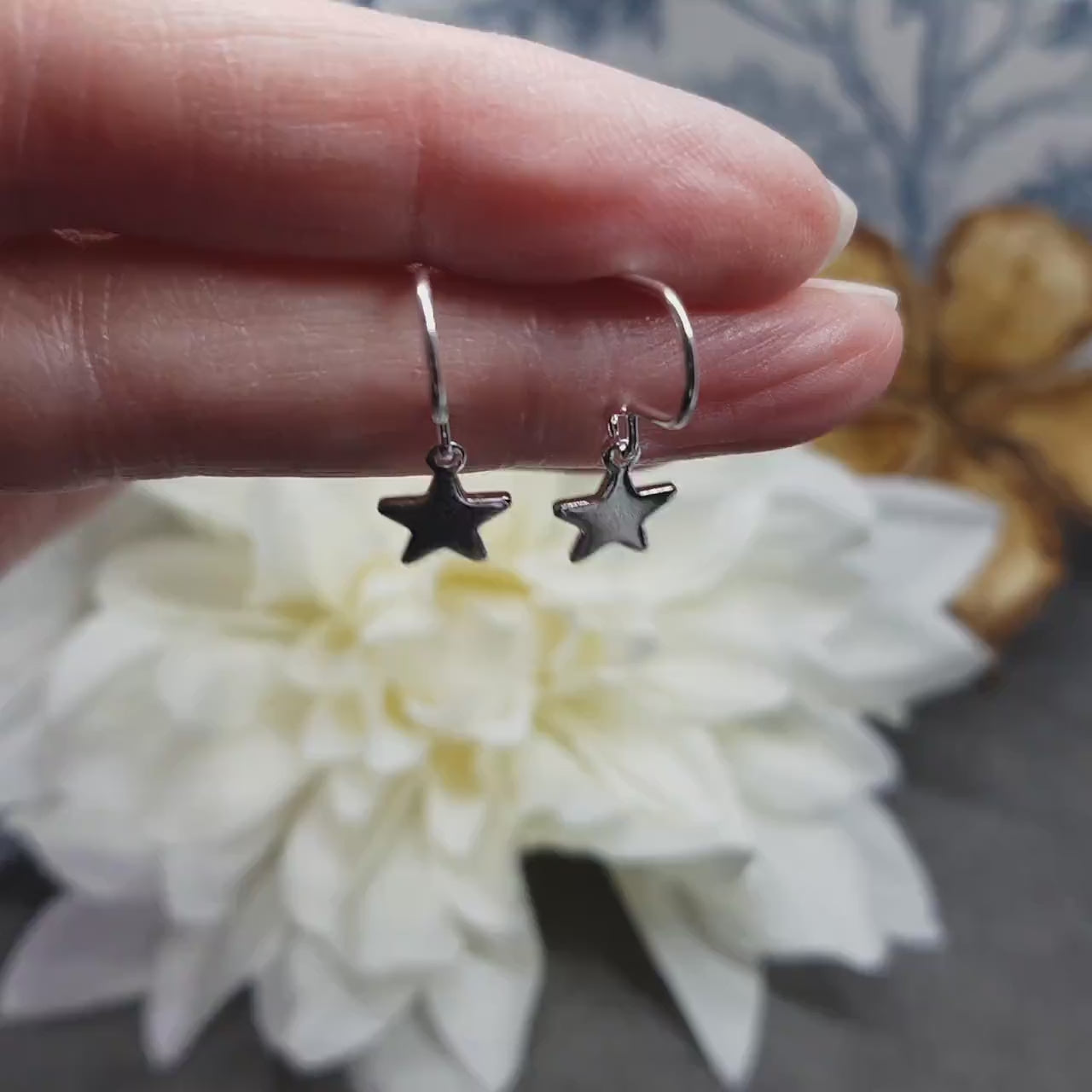 Star Earrings, with a Choice of Ear Wires, Stainless Steel Earrings