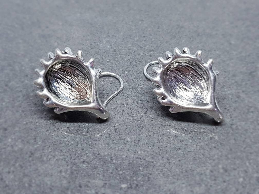 Hedgehog Earrings, Hypoallergenic Ear Wires, 925 Sterling Silver Hooks, Silver Plated Hooks, Novelty Earrings