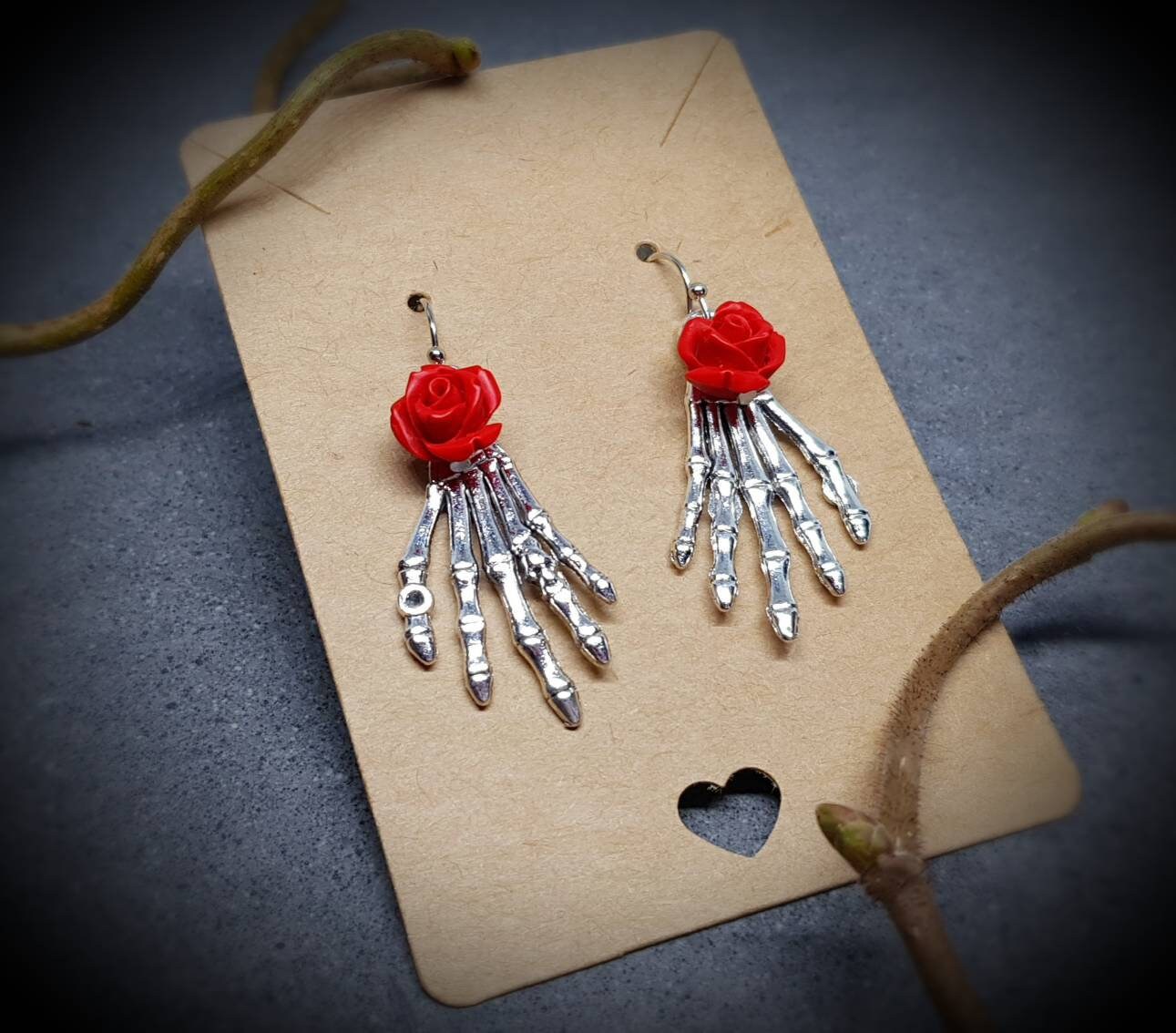 Skeleton Hand Earrings