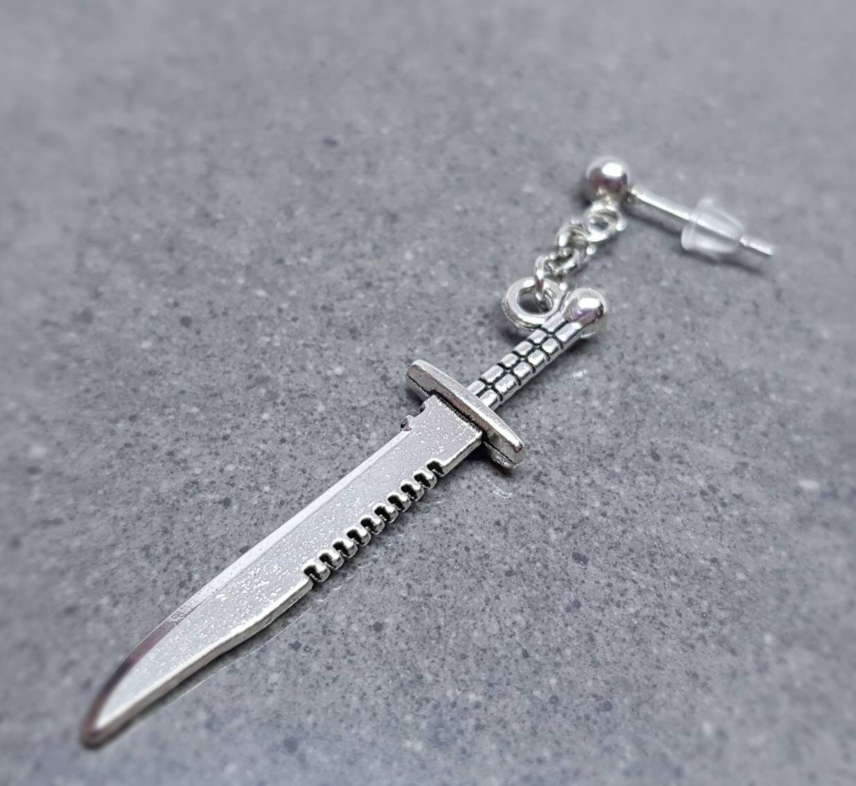 Bowie Knife Single Dagger Earring ~ Pair Also Available