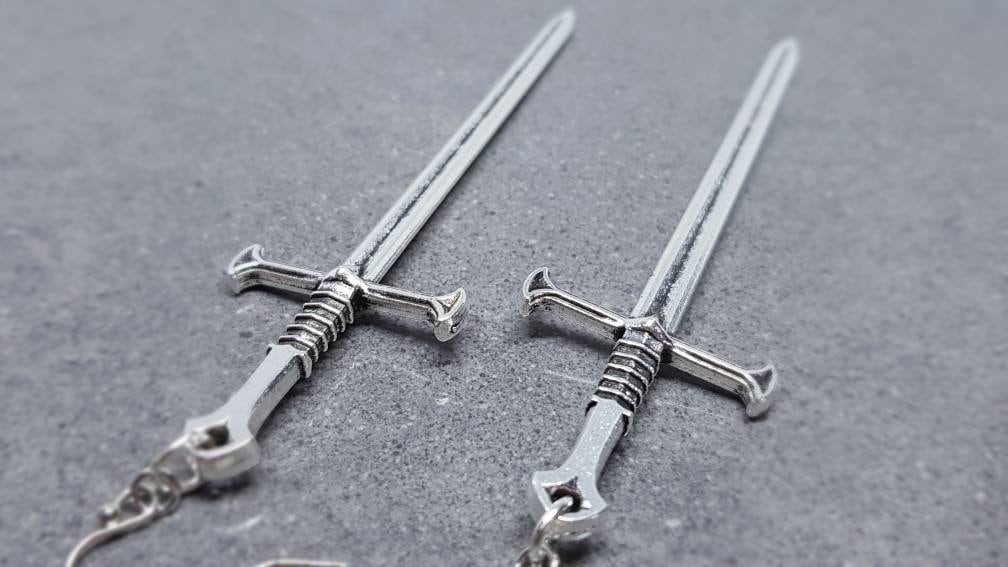 Sword Earrings