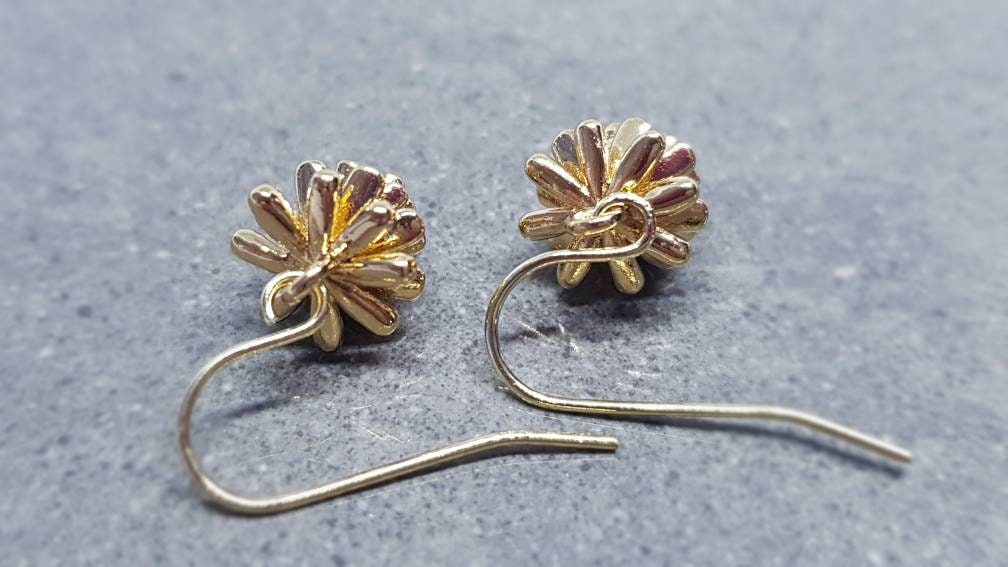 Gold Pinecone Earrings