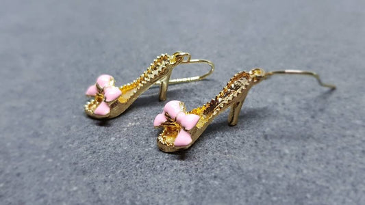 Kitten Heel Mule Shoe Earrings