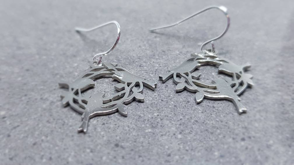 Stainless Steel Bird Earrings