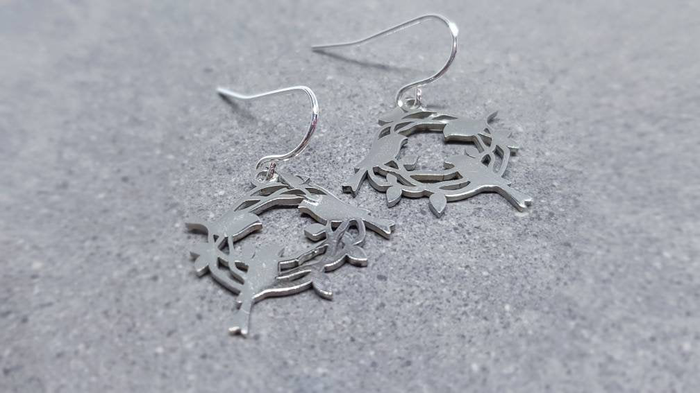 Stainless Steel Bird Earrings