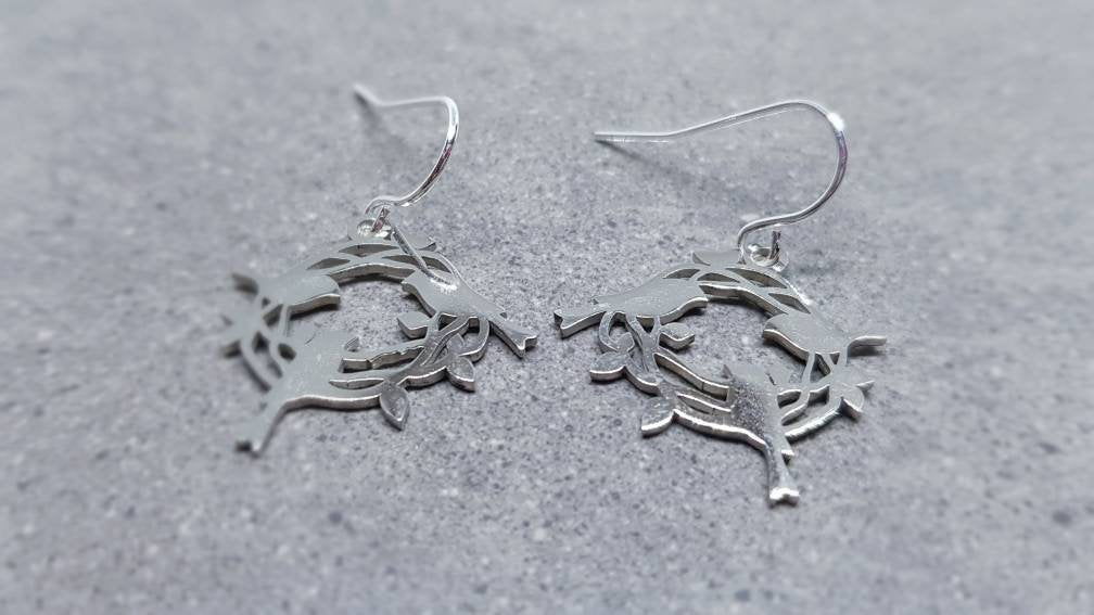 Stainless Steel Bird Earrings