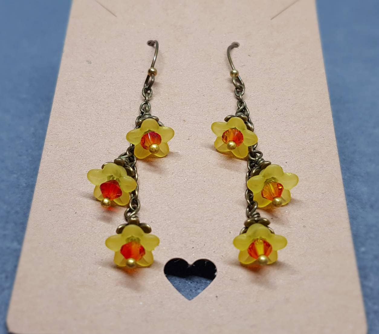 Daffodil Flower Earrings