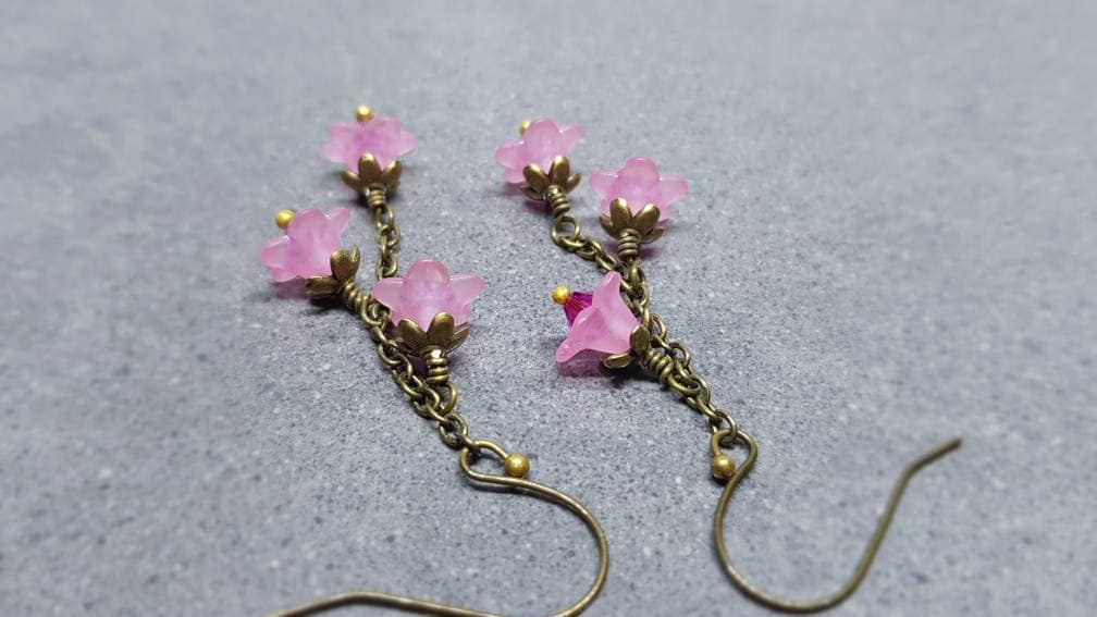 Cherry Blossom Flower Earrings