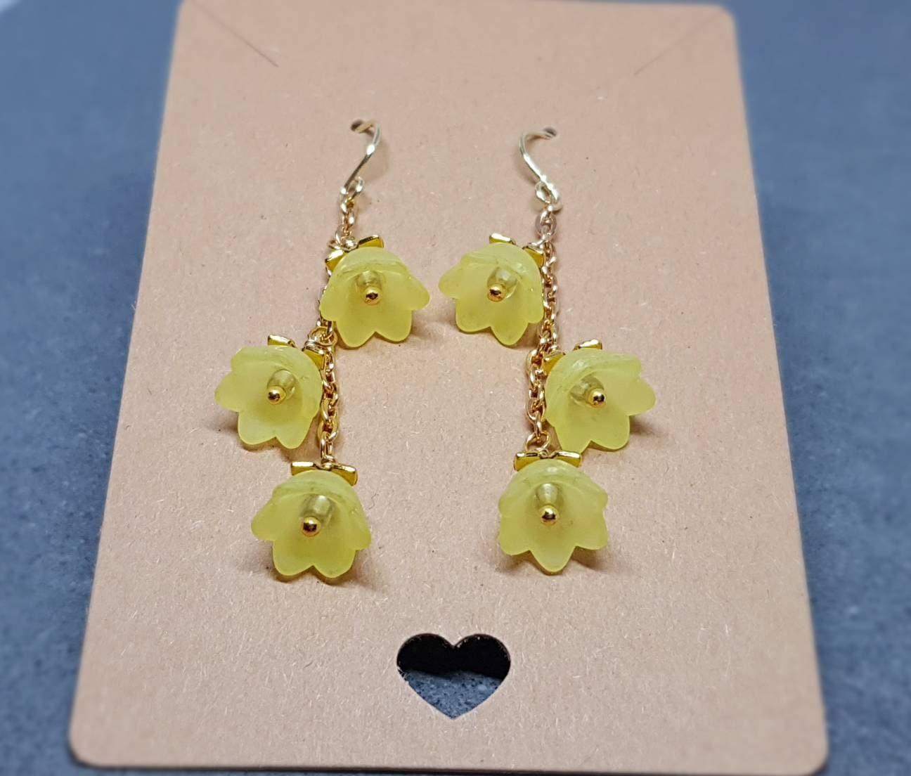 Yellow Flower Earrings