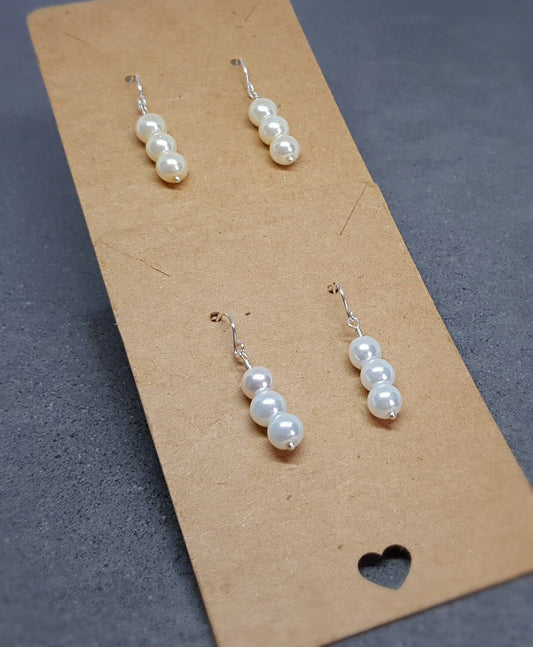 Glass Pearl Earrings