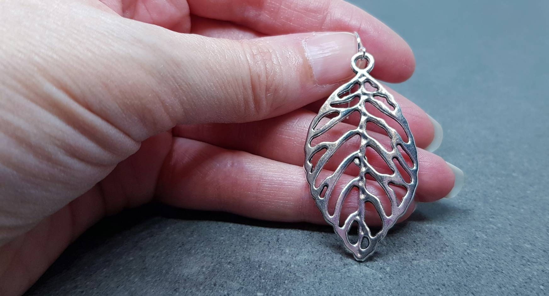 Leaf Earrings, Hypoallergenic Ear Wires, Silver Leaf Earrings, Tree Earrings, Leaf Earrings, Sterling Silver Ear Wires, Gift for her