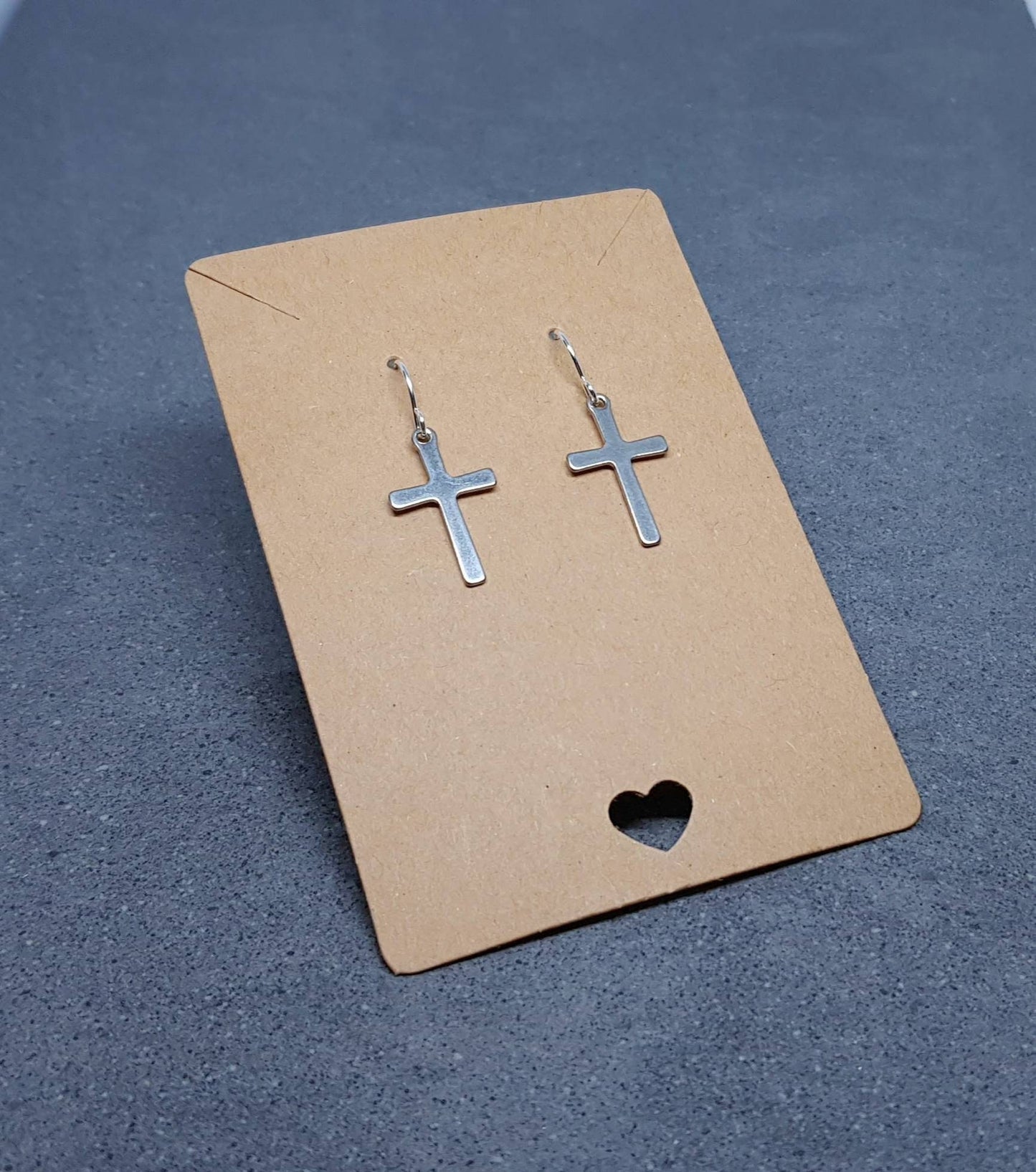 Silver Cross Earrings