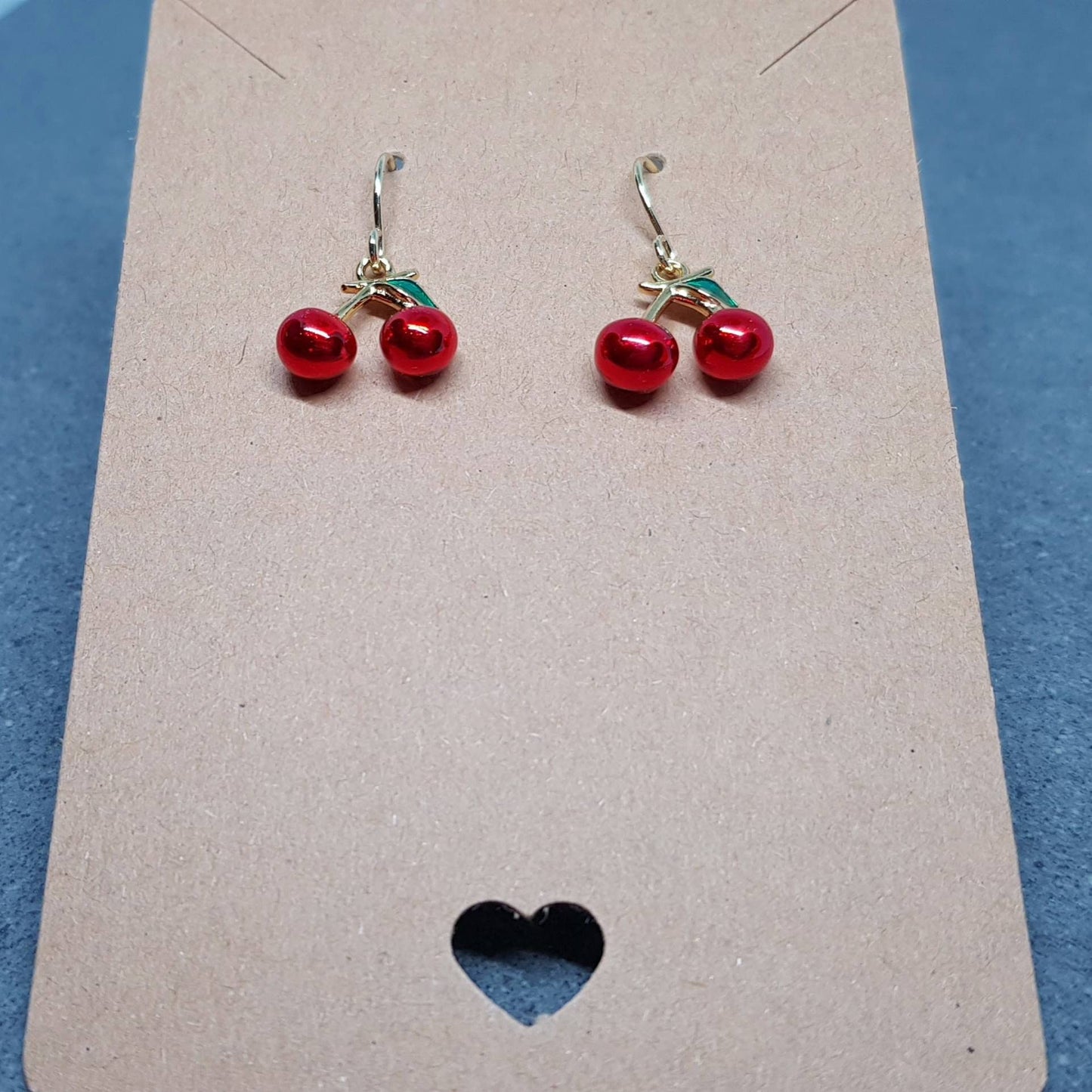 18K Gold Plated Cherry Earrings