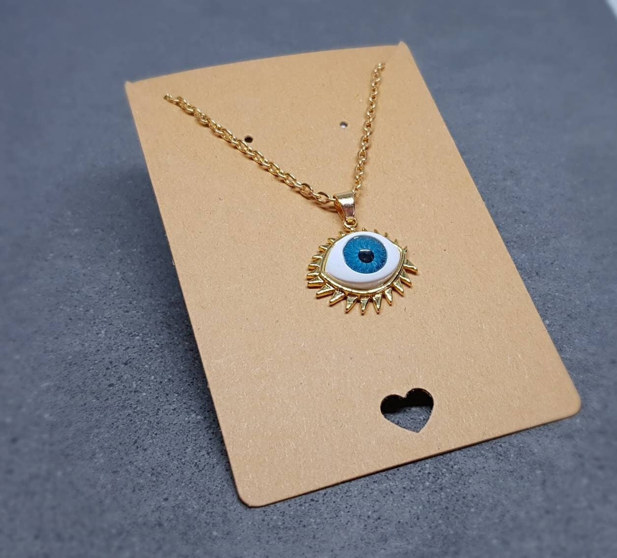 18k Gold Plated All Seeing Eye Necklace