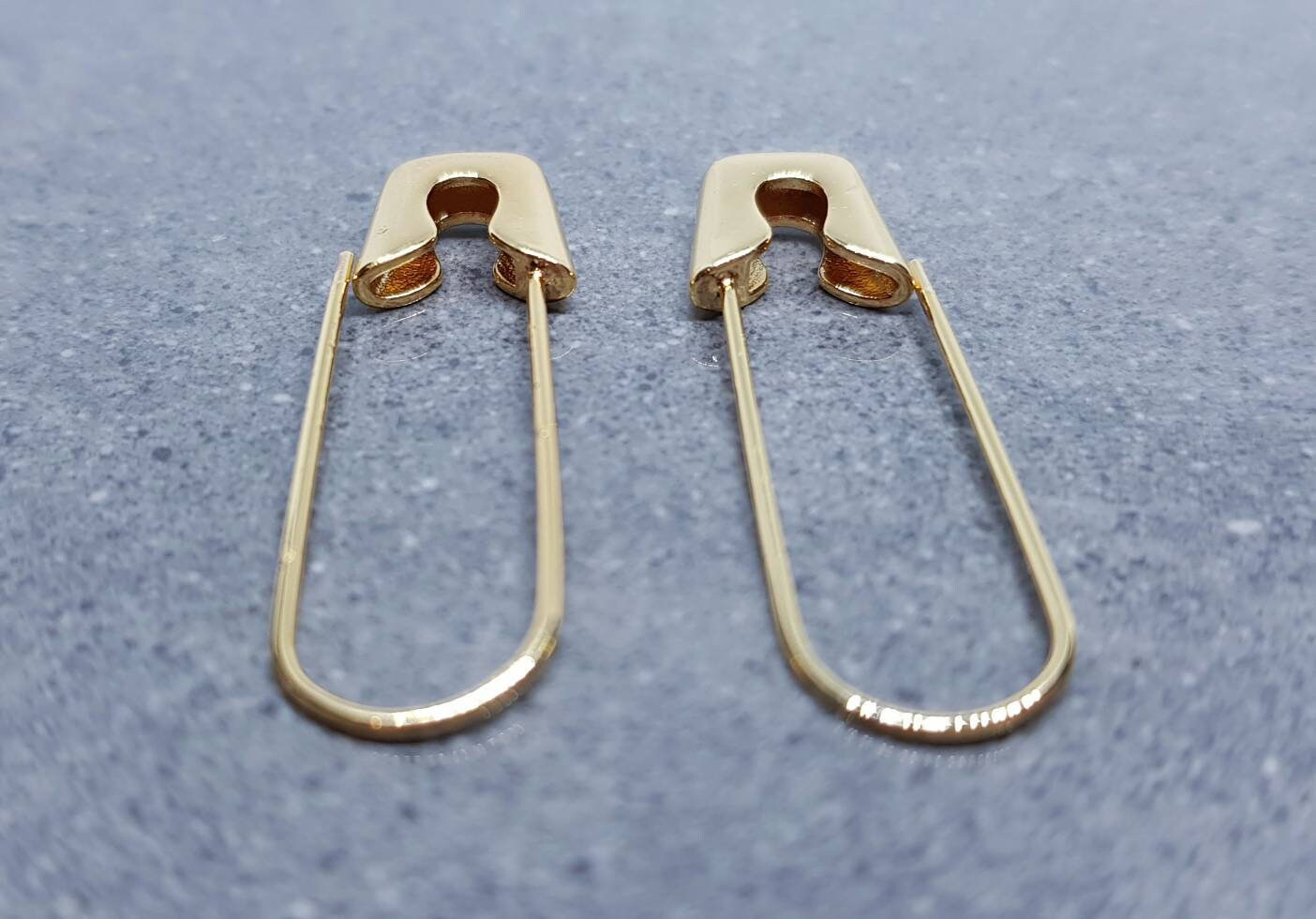 Nickel Free Safety Pin Earrings