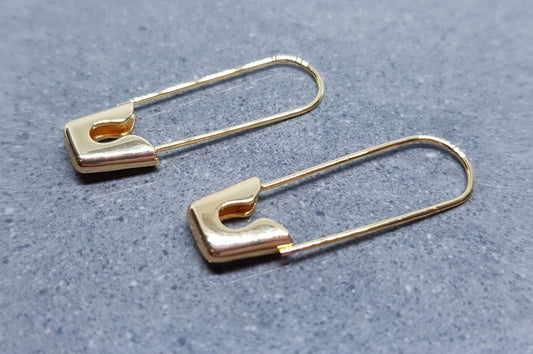 Nickel Free Safety Pin Earrings