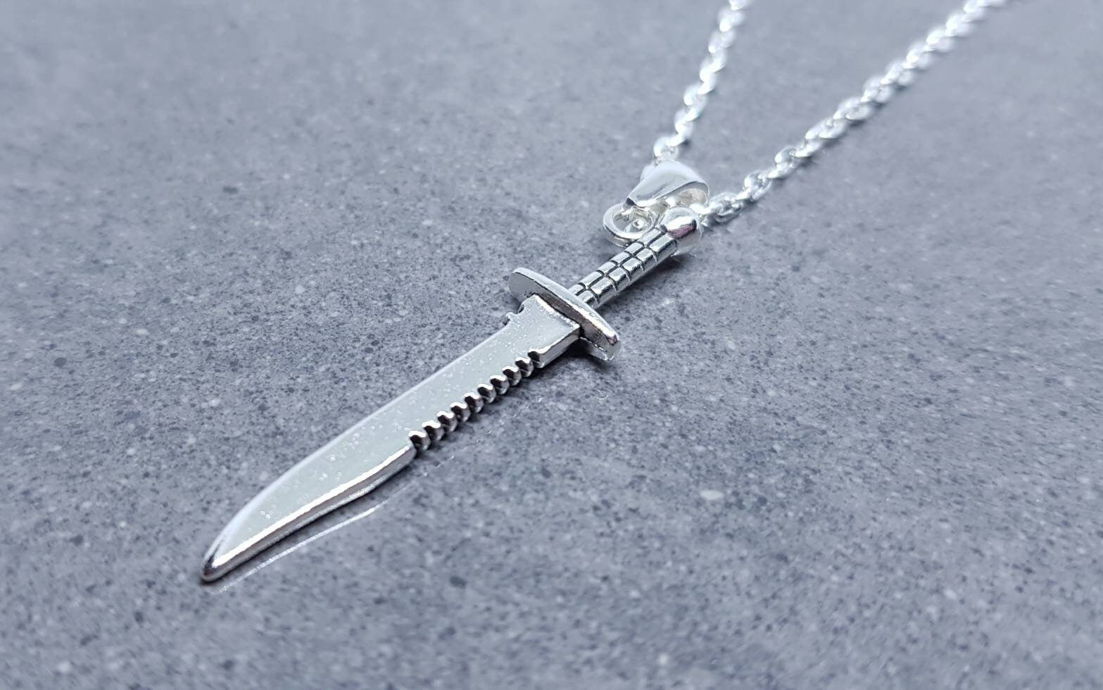 Bowie Knife Necklace – Vickies Vintage Design - Main Image
