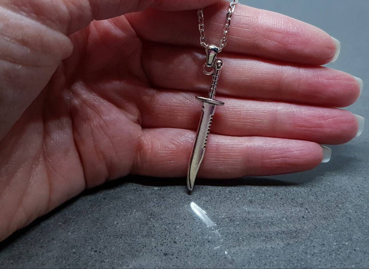 Bowie Knife Necklace