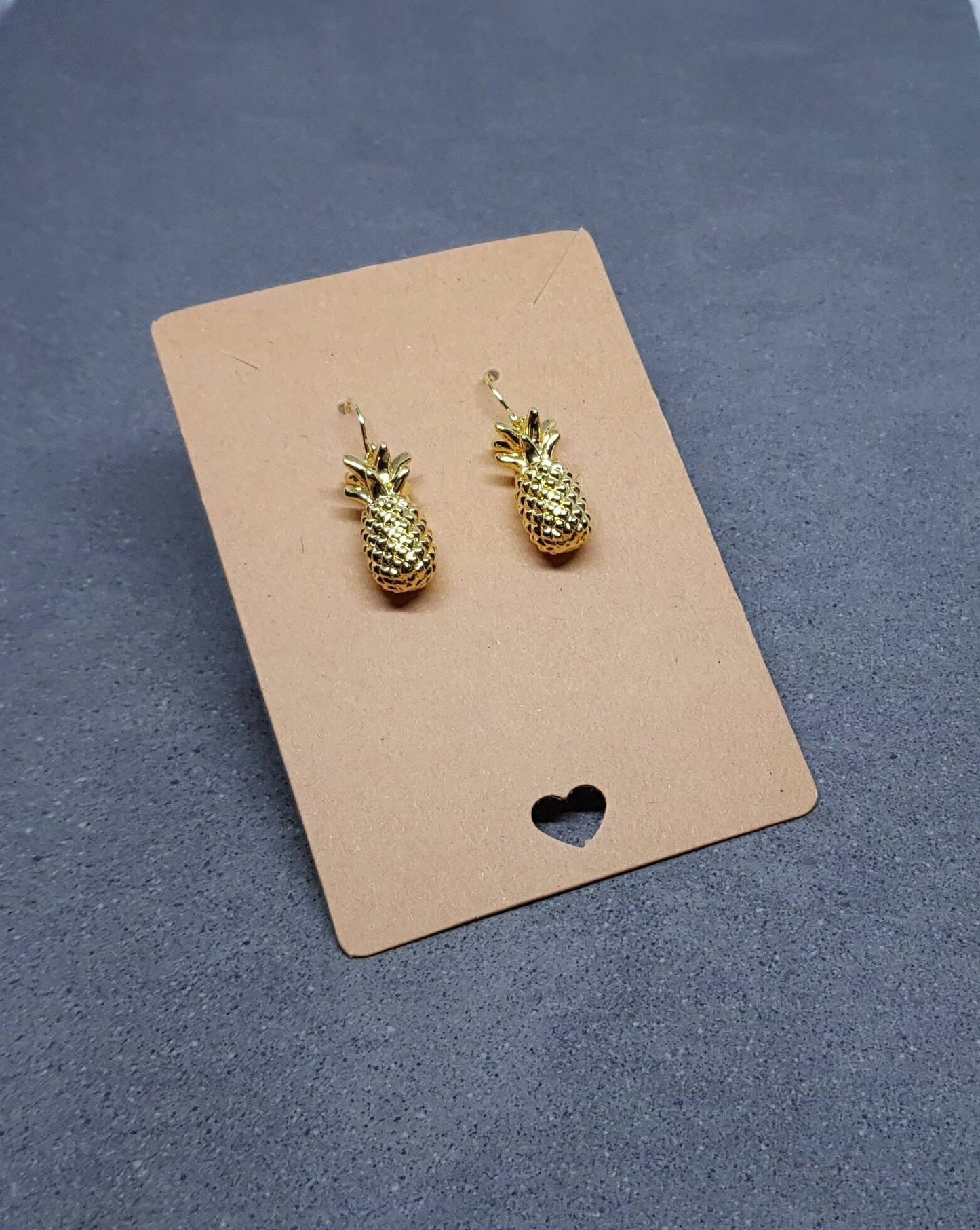 Gold Pineapple Earrings