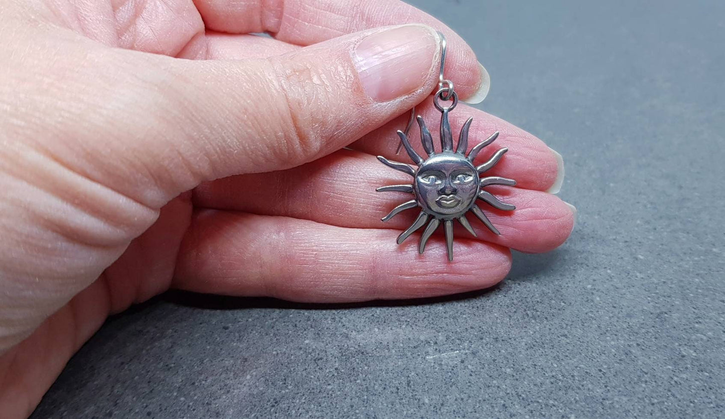 Sun Face Earrings