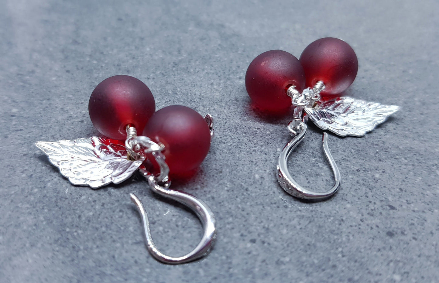 Glass Redcurrant Earrings