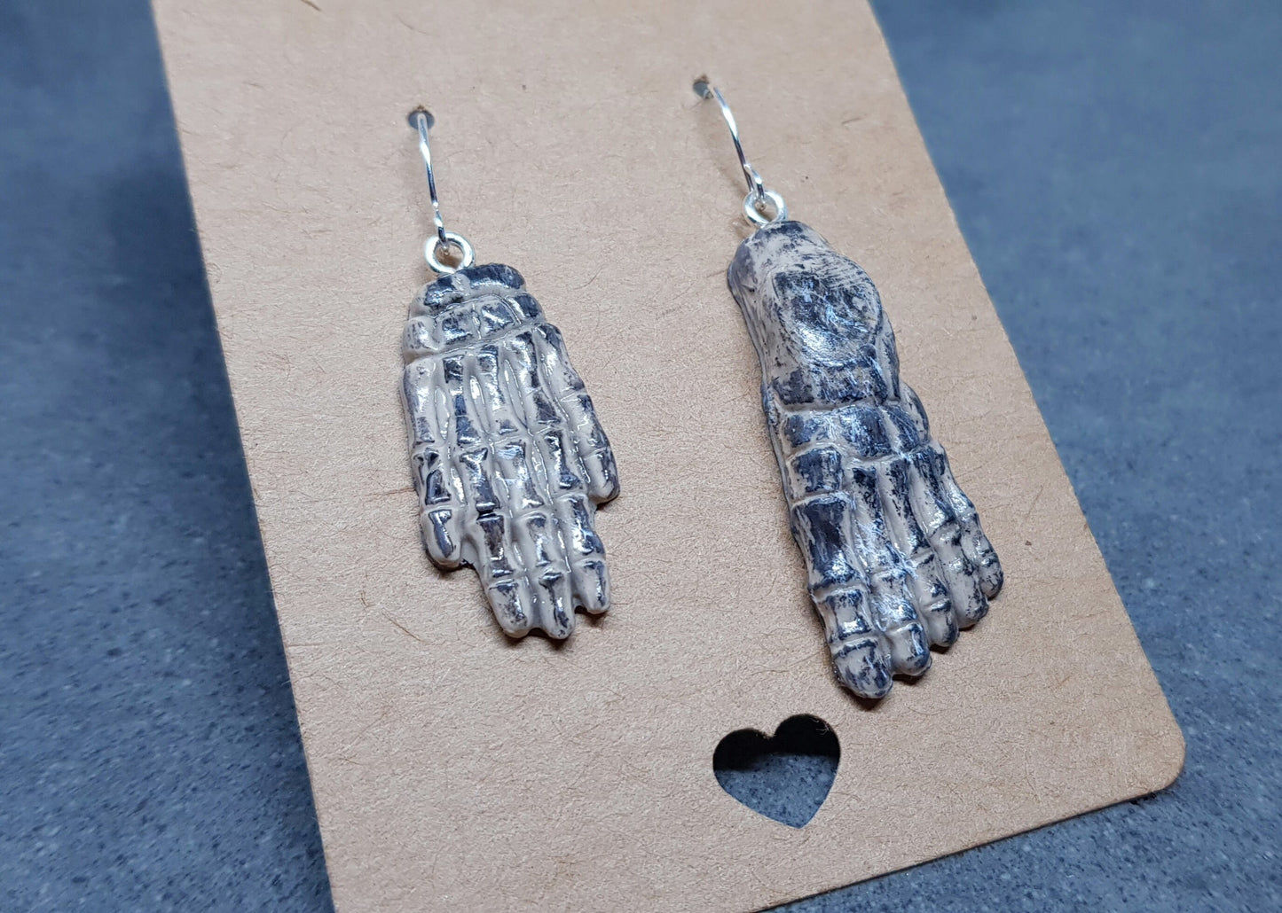 Skeleton Hand and Foot Earrings