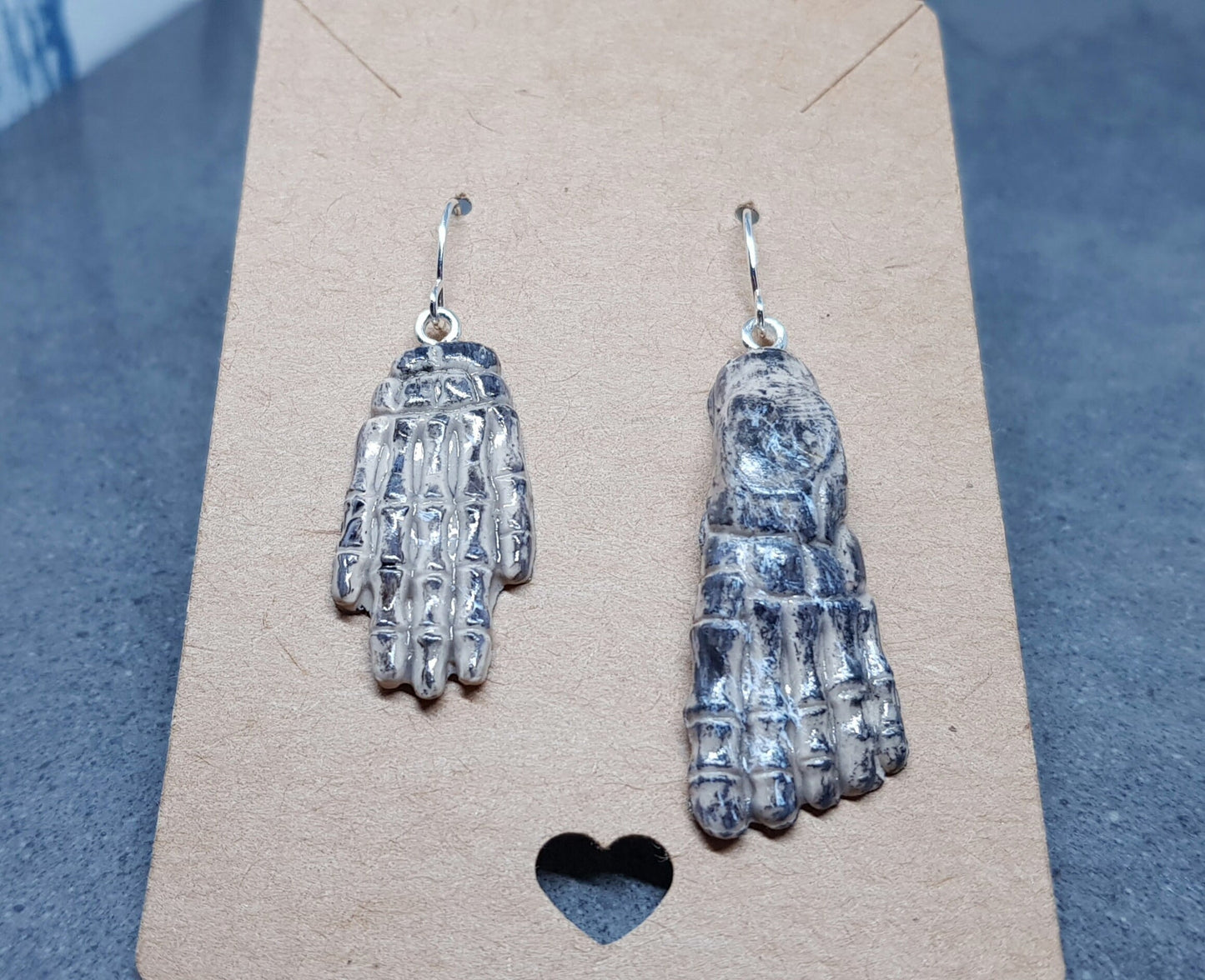 Skeleton Hand and Foot Earrings