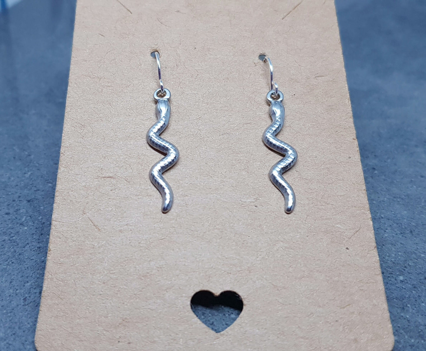 Silver Plated Snake Earrings