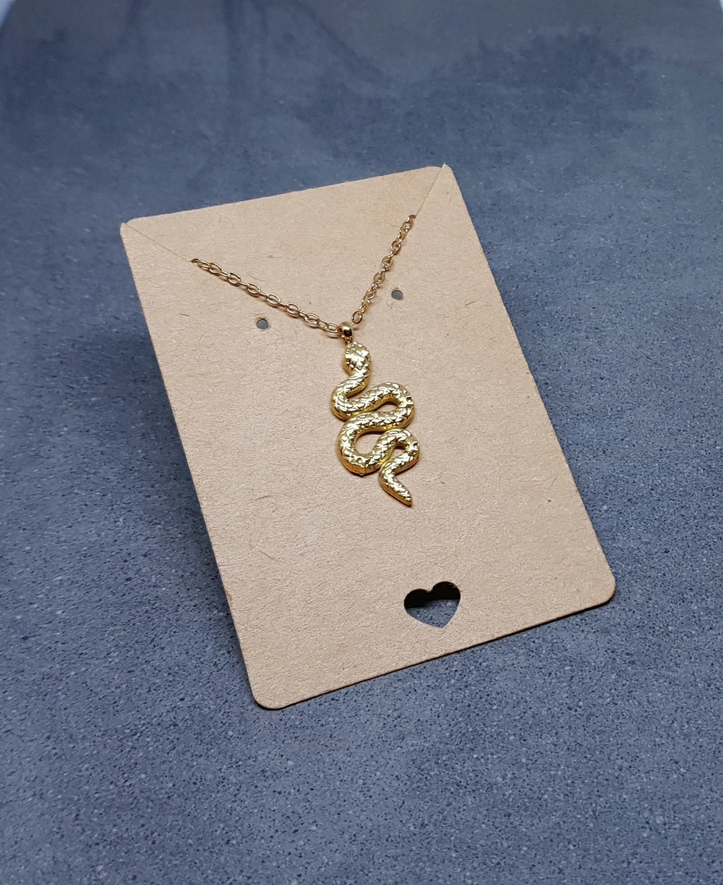 Gold Plated Snake Necklace