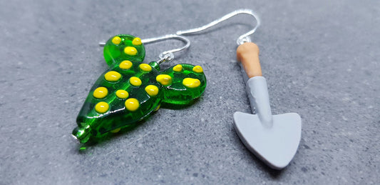 Glass Cactus Earrings