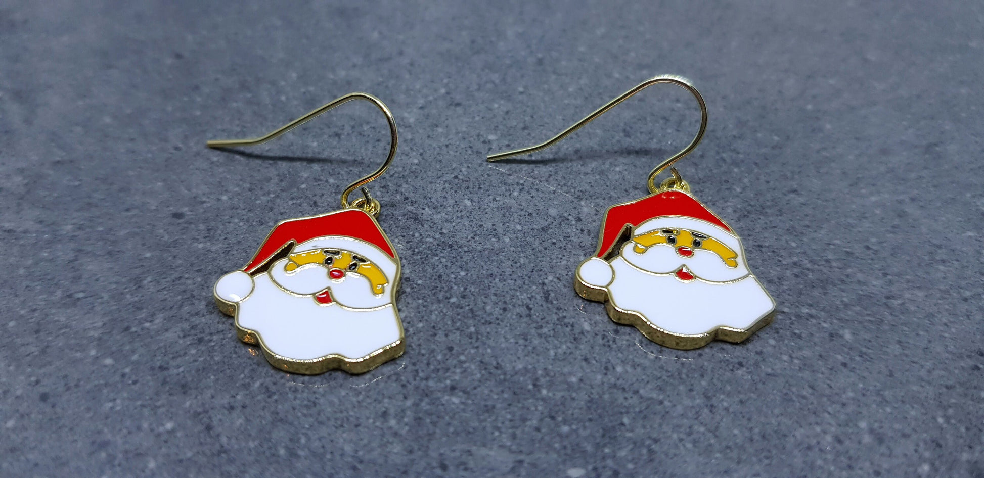 Father Christmas Earrings, Hypoallergenic Ear Wires, Santa Earrings, Christmas Earrings, Christmas Jewellery, Stainless Steel Earrings