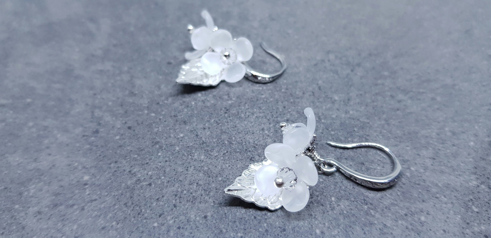 Flower Earrings, Clear PRIMERO Crystals®, Hypoallergenic Ear Wires, Special Occasion Earrings, Crystal Flower Earrings