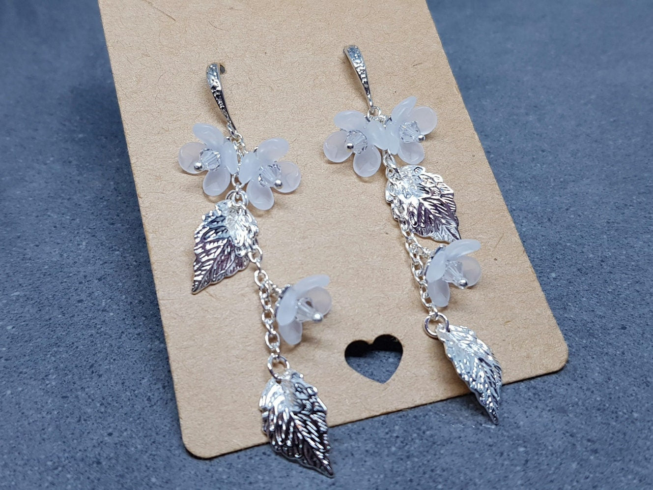 Flower Earrings, Clear PRIMERO Crystals®, Hypoallergenic Ear Wires, Special Occasion Earrings, Crystal Flower Earrings