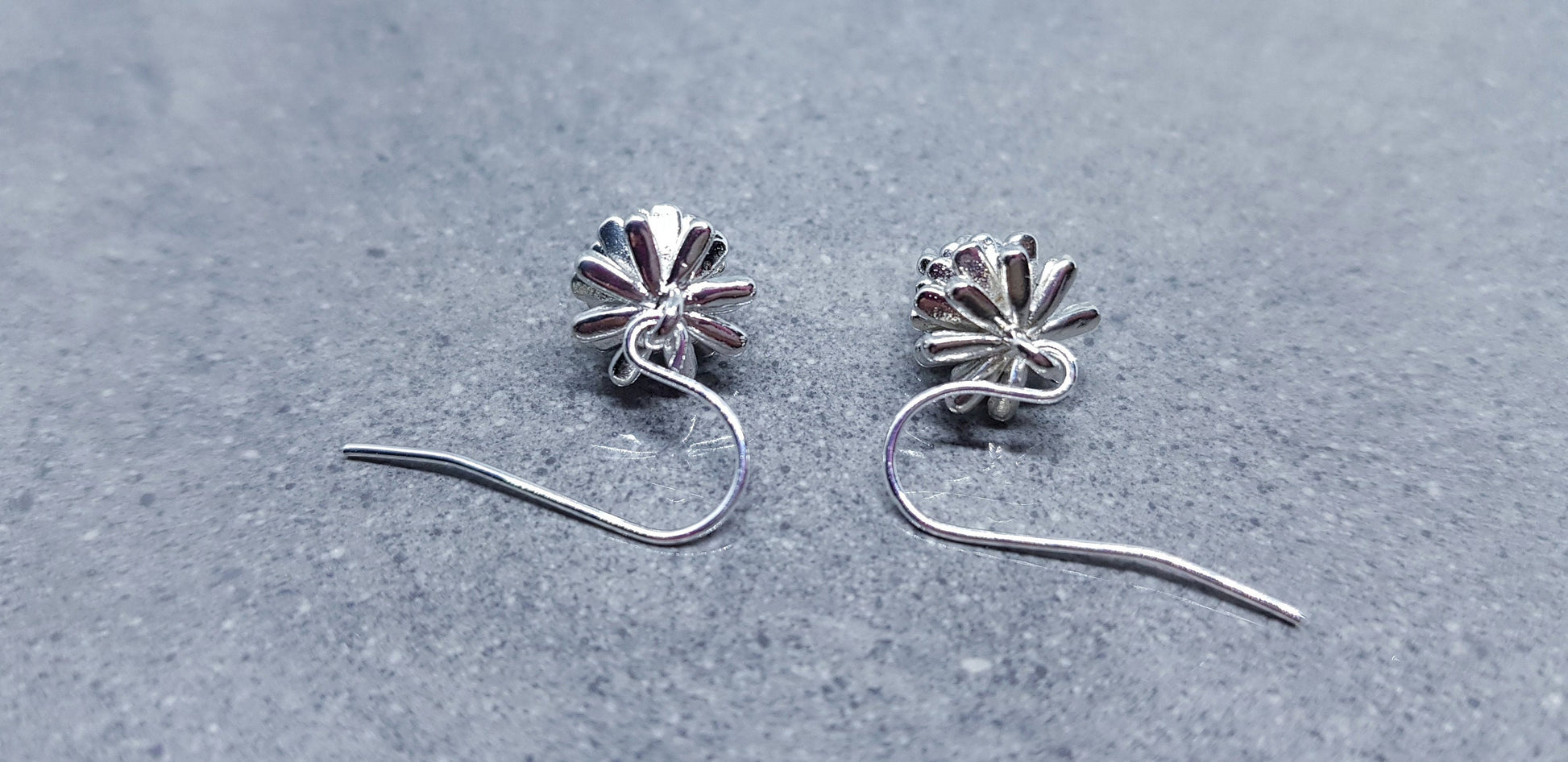 Silver Pinecone Earrings, Autumn Jewelry, Fall Gifts, Real Platinum Plated, Choice of Ear Wires