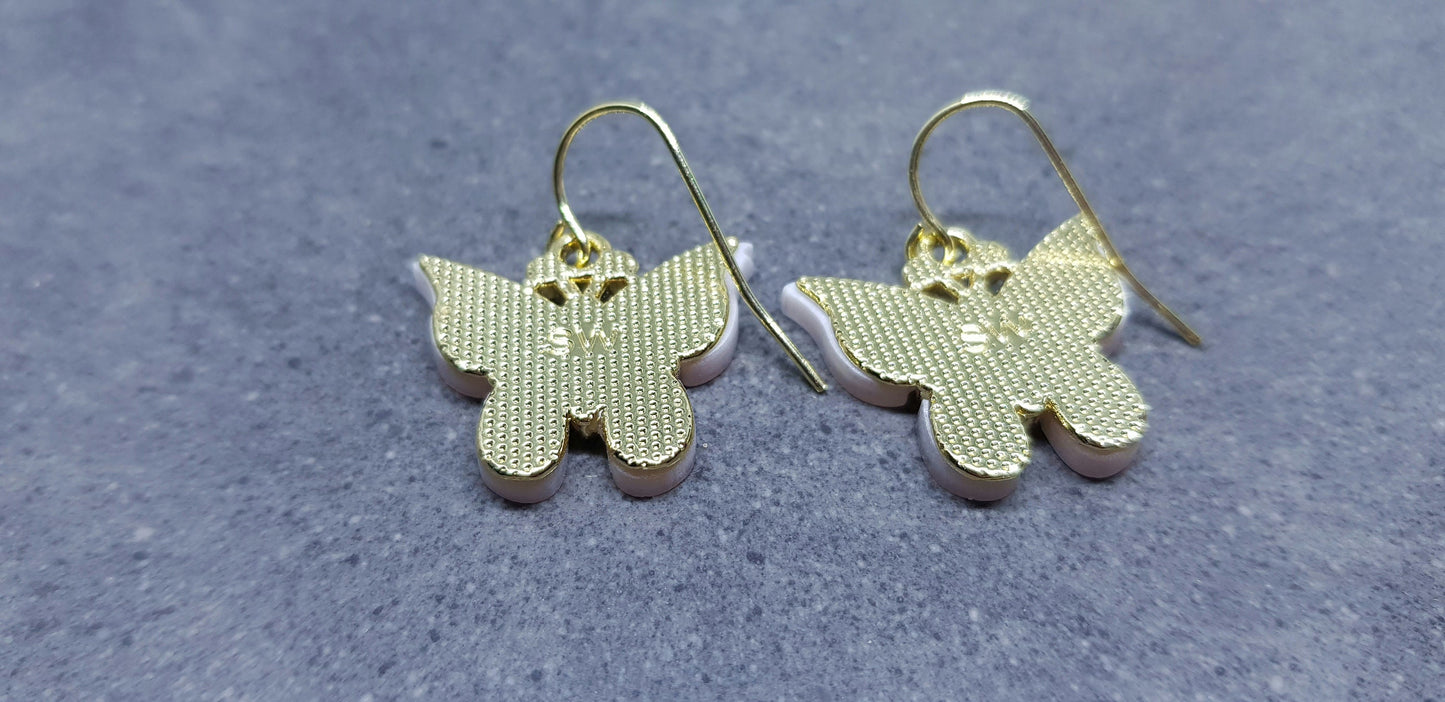 Butterfly Earrings, Hypoallergenic Ear Wires, Butterfly Lover Earrings