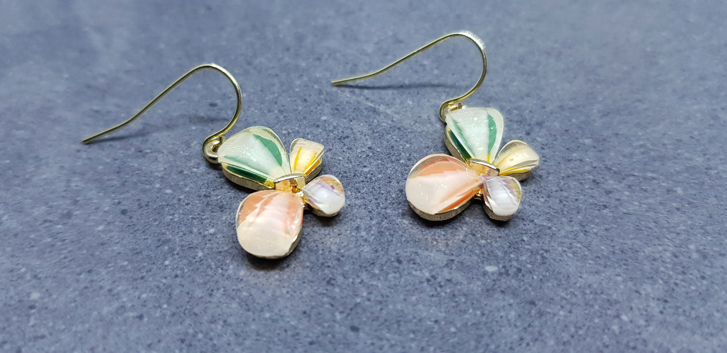 Butterfly Earrings, Choice of Ear Wires, Butterfly Gifts, Summer Jewelry, Multicoloured Pastels